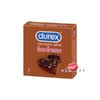 (3 ชิ้น / กล่อง) Durex Chocolate 53 mm ดูเร็กซ์ ช็อกโกแลต 53 มม ถุงยางอนามัยผิวสัมผัส ผิวไม่เรียบ มีสารหล่อลื่นในตัว ผนังขนาน ปลายมีกระเปาะ แต่งกลิ่นช็อกโกแลต