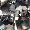 พรม6D หนังพรีเมี่ยม TRITON รุ่นหนา แท้ ตรงรุ่น เข้ารูป พรมรถยนต์ ฟรีแถม3อย่าง