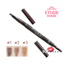 Etude House Drawing Eyebrow #2 Gray Brown สีน้ำตาลเทา อีทูดี้ ดินสอเขียนคิ้วหัวปาด หน้าตัด 3 เหลี่ยม ให้การเขียนคิ้วเป็นเส้นง่ายขึ้น พร้อมแปรงปัดคิ้วในตัว