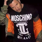 เสื้อยืด mos milano size s m l สีขาวและดำ