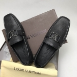 พรีออเดอร์ รองเท้า lv men loafer โลฟเฟอร์ ชายสีดำลายไม้ 38-46