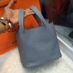 กระเป๋า hm picotin 18 cm หนัง togo สีเทา ฟ้าเทา น้ำเงิน ชมพูอ่อน แดง ฟ้า ดำ ชมพูเข้ม ส้ม เขียว น้ำตาล ม่วง สีอื่นๆสอบถามได้ค่ะ