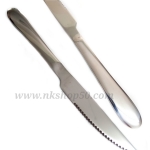 มีดหั่นเนื้อสเต๊กสแตนเลสหนาอย่างดี