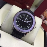 นาฬิกา Patek Philippe รุ่น Aquanaut สีเงิน สายยางสีดำ หน้าปัดสีดำ King Size สวยในสไตล์คุณ