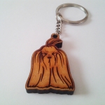 พวงกุญแจแกะสลัก รูปหมาชิสุ สไตส์ 8