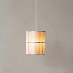 โคมไฟระย้าผ้า รูปทรงกระบอกสไตล์ญี่ปุ่น โยจิ (Yoji) โคมไฟตกแต่งโรงแรมบาร์ระดับไฮเอนด์ โคมไฟโมเดิร์น