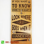 ที่แขวนพวงกุญแจ ติดผนัง ป้ายตกแต่งผนัง