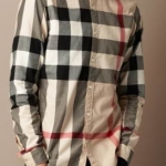 พรีออเดอร์ เสื้อเชิ้ตแขนยาวชาย bb brit สีครีม size M-xxl