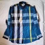 เสื้อเชิ้ตแขนยาวชาย bb brit สีฟ้้า size xxl