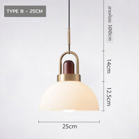 TYPE-B ทรงครึ่งวงกลม กว้าง 25cm