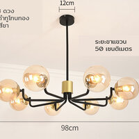 รุ่นไฟ 8 ดวง โครงสีดำ