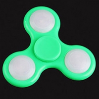 Fidget Spinner แบบไฟ LED สีเขียว
