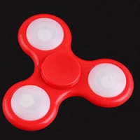 Fidget Spinner แบบไฟ LED สีแดง