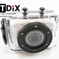 กล้อง Action Camcorder สีขาว
