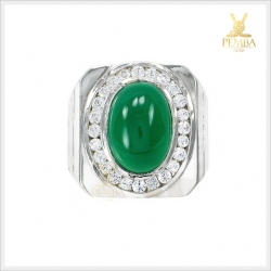 แหวนโมราแท้ เงินแท้925 ล้อมเพชรCZ งดงาม สวมใส่โดดเด่นเต็มๆ นิ้ว