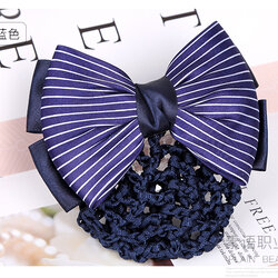 เน็ตติดผม โบว์ติดผม กิ๊ปติดผม โบว์ผูกผม A6211006 สีภาพ