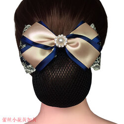 เน็ตติดผม โบว์ติดผม กิ๊ปติดผม โบว์ผูกผม A6211040 สีภาพ