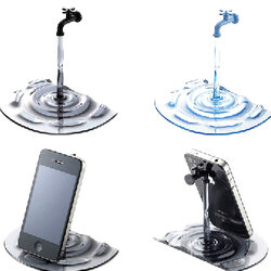 ที่วางมือถือดีไซน์ รูปก๊อกน้ำ