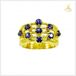 แหวนไพลินทองแท้ เพชรแท้ ดีไซน์สุดเก๋(สินค้าสั่งทำสอบถามราคาค่ะ)