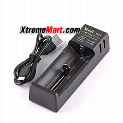 เครื่องชาร์จ Yonii TC1 ชาร์จเร็ว USB-C 2A สำหรับแบต 18650 21700 26650 อื่นๆ