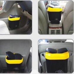 ถังขยะในรถยนต์ ใช้หนีบถังขยะไว้ที่ประตูรถยนต์ ทำให้ประหยัดพื้นที่ ง่ายต่อการติดตั้ง สามารถถอดทำความสะอาดได้ง่าย