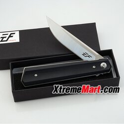 มีดพับ Eafengrow EF56 ด้ามดำ 58-60HRC 9Cr Blade G10 Handle Folding knife Survival Camping tool tactical edc outdoor