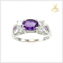 แหวนอเมทิสต์แท้ สีม่วงสด เพิ่มเสน่ห์จนคนรอบข้างต้องเหลียวมอง