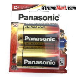 Panasonic Alkaline LR20 size D ของแท้ 100% (2ก้อน/แพค)