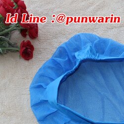 หมวกตาข่ายอาหารระบายอากาศคนงานโรงงานอิเล็กทรอนิกส์เครื่องสำอางกันฝุ่นโรงงานของเล่นสิ่งทอผู้ชายและผู้หญิงครัวอบหมวก สำเนา H6309005 ฟ้า ชมพู ขาว แดง ดำ ขนาดเดียว