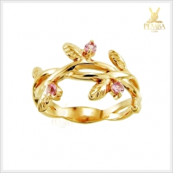แหวนพิงค์แซฟไฟร์แท้ พิงค์โกลด์ สวยเก๋ น่าสวมใส่ (สนใจสอบถามราคา)