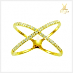 แหวนเพชรแท้ สวยเก๋มีสไตล์ ใส่ติดนิ้วเพิ่มเสน่ห์(สามารถสั่งทำได้ค่ะ)