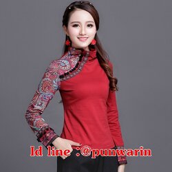 แจ็กเก็ตสีแดงโมฮีเมียนแต่งงานเย็บปักถักร้อย สำหรับผู้หญิงวัยกลางคน UM6209008 แดง M-4XL