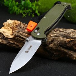 มีดพับ GANZO G7412-GR-WS Stainless Steel Folding Knife (ด้ามสีเขียว)