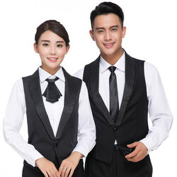 ชุดพนักงานไนท์คลับ,Night wear,Tooling Bar Waiter,ชุดพนักงานบาร์,ชุดพนักงานโรงหนัง,ชุดพนักงานโรงละคร คาซิโน N6404001 สีภาพ L XL XXL 3XL