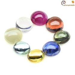 9 Gems พลอยนพเก้า ขนาด 4 มิล น้ำหนักรวม 2.78 กะรัต จำนวน 8 เม็ด มองตาเปล่าเนื้อสะอาดไม่มีตำหนิ สีสวย ความโค้งนูนสวย