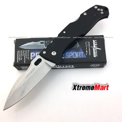 มีดพับ Cold Steel รุ่น 4116 Stainless Blade Stonewash ด้าม GFN สีดำ