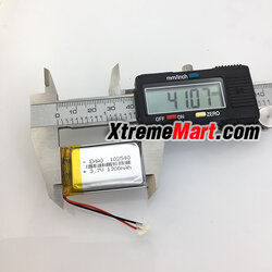 แบตเตอรี่ชาร์จ Lipo รุ่น 102540 3.7V 1300 mAh มีวงจรป้องกัน สำหรับ Mp3 DVD PAD mobile phone GPS power bank Camera E-books recoder (ก้อนละ)