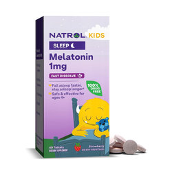 เม็ดอมเสริมการนอนหลับสำหรับเด็ก NATROL Kids Melatonin Sleep Fast-Dissolve Tablets