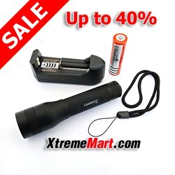 ชุดเซตไฟฉาย Luxnwatts Z01 Zoom Flashlight XPL LED Tactical Flashlight 800LM 5Mode พร้อมแบตเตอรี่และเครื่องชาร์จ