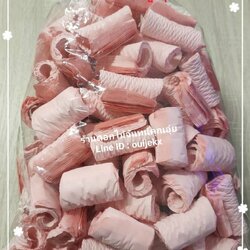 กลีบอัด สีชมพูกุหลาบ กลีบอัดดอกไม้จันทน์ กลีบอัดย่น กระดาษหนา 80 แกรม