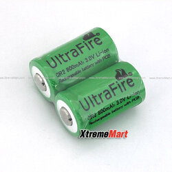 แบตเตอรี่ UltraFire Rechargeable 3.0V 800mAh CR2 15270 Battery (ก้อนละ)