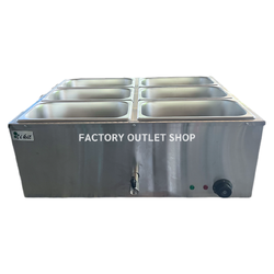 ถาดอุ่นอาหาร6ช่อง อุ่นข้าวแกง ที่อุ่นกับข้าว อุ่นซอส