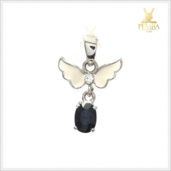 จี้ไพลิน เงินแท้ จี้พลอยแท้