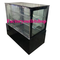 ตู้เค้กเหลี่ยม ตู้โชว์ขนม เบเกอรี่ มีความเย็น Cake Display