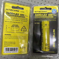 แบตเตอรี่ชาร์จ Li-ion Nitecore NL1836 3600mAh 18650 3.6V ของแท้ 100% High Performance Rechargeable Lithium Battery (ราคาต่อก้อน)