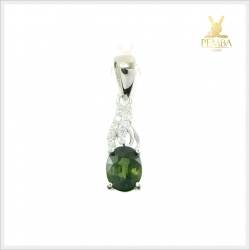 จี้เขียวส่อง บางกะจะ จี้พลอยแท้ น่ารักๆ