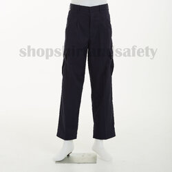 กางเกงช่างผ้าคอมทวิวแบบกระเป๋าแปะข้างสีกรมท่า