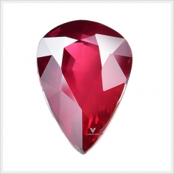 ทับทิมโมซัมบิก 4.07 กะรัต (ดิบ) ทรงหยดน้ำ