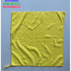 ผ้าเช็ดไมโครไฟเบอร์สีเหลือง 40 x 40 ซม.