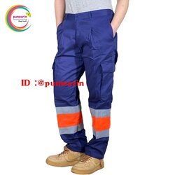 กางเกงทำงานชาย กางเกงช่างกลโรงงานช่างทำถนนก่อสร้างแรงงาน UK6402005 น้ำเงินสด 28-46